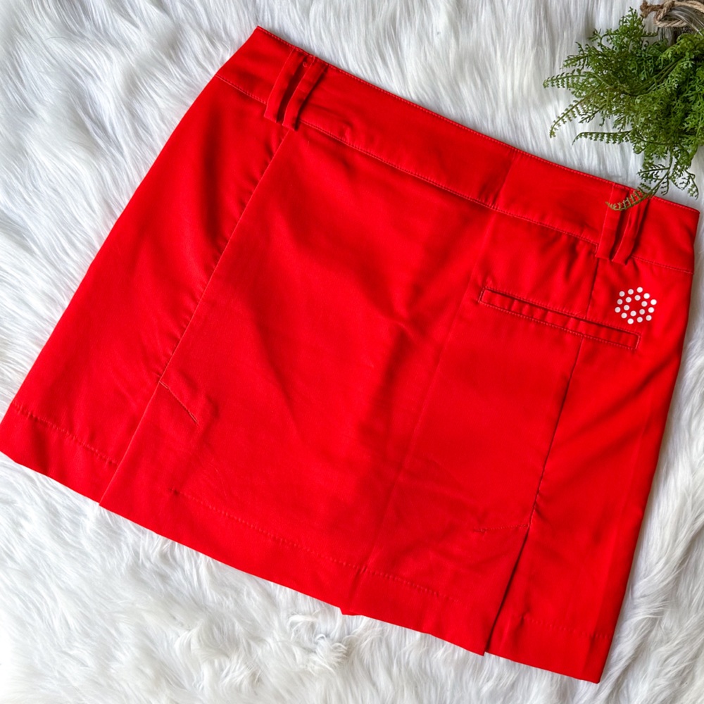 PUMA Cobra Sport Red Orange Pleated Golf Skirt Skort Size 2 NWOT - Picture 5 of 5